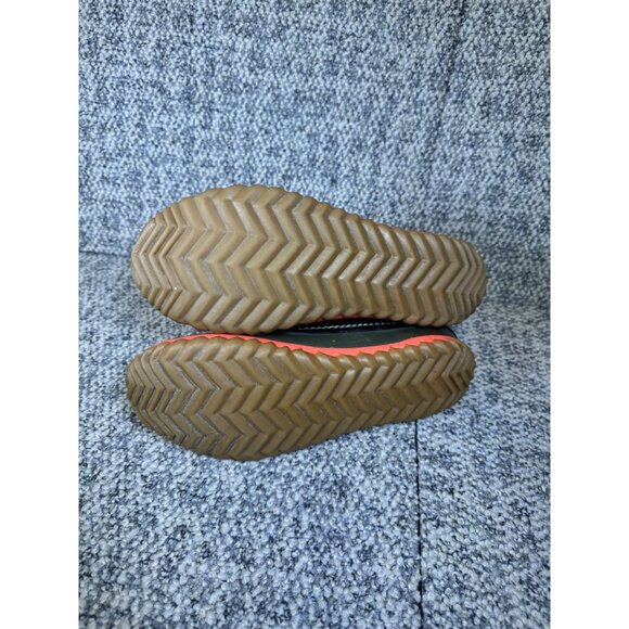 Sorel Waterproof Womens Duck Boots Size 8 Olive Green & Orange Rubber Sole - Picture 7 of 10